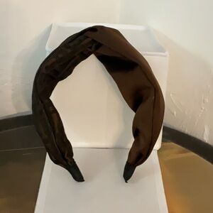 Urban Planet Wide Fabric Headband, Brown/Black